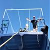 Alan seeing us off for the 4th Zenobia dive